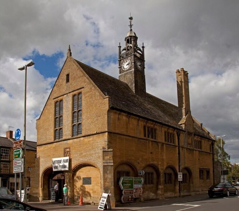 Redesdale Hall and its clock tower in Moreton-in-Marsh
